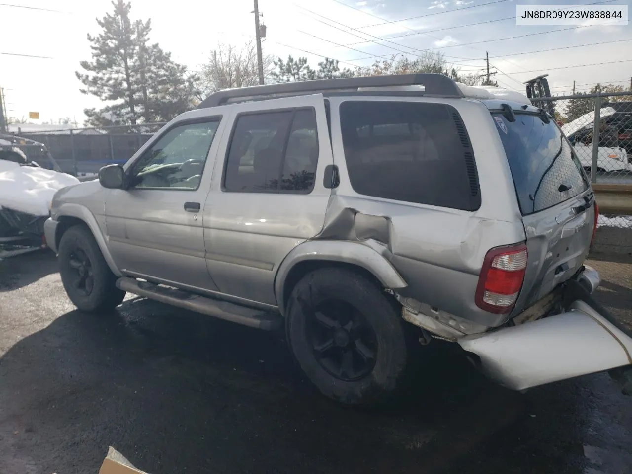 2003 Nissan Pathfinder Le VIN: JN8DR09Y23W838844 Lot: 79879824