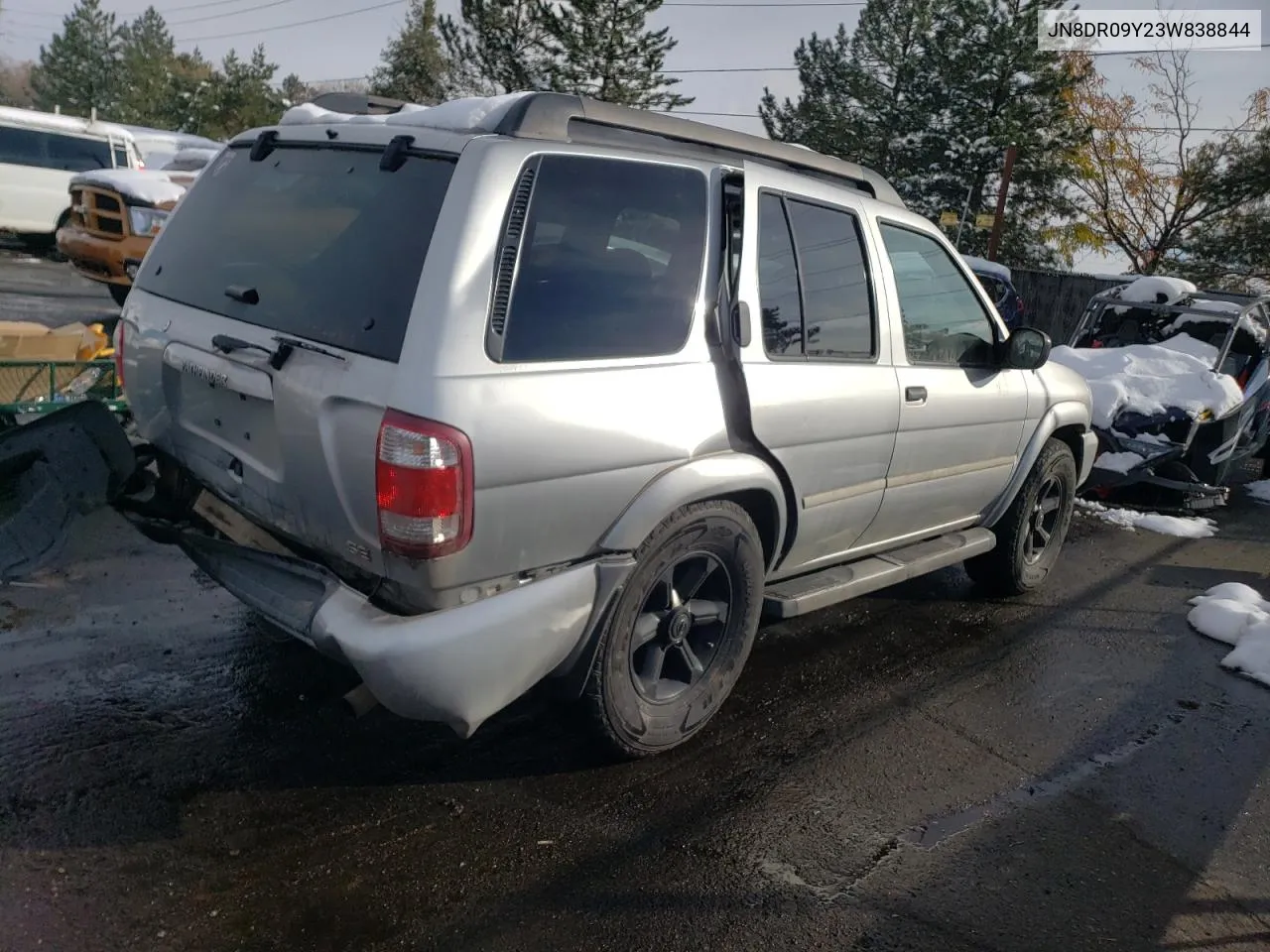 2003 Nissan Pathfinder Le VIN: JN8DR09Y23W838844 Lot: 79879824