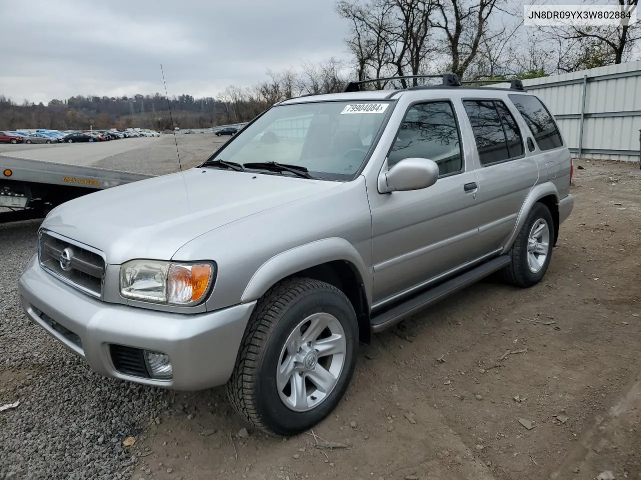 2003 Nissan Pathfinder Le VIN: JN8DR09YX3W802884 Lot: 79904084