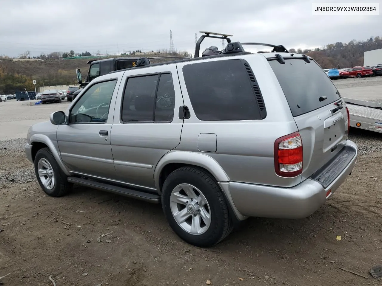 2003 Nissan Pathfinder Le VIN: JN8DR09YX3W802884 Lot: 79904084