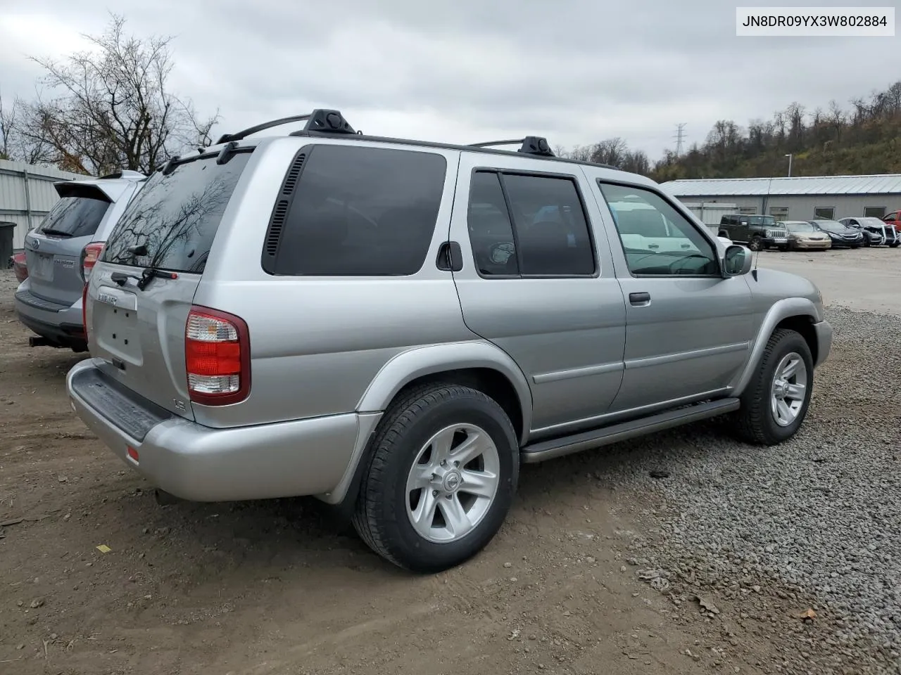 2003 Nissan Pathfinder Le VIN: JN8DR09YX3W802884 Lot: 79904084