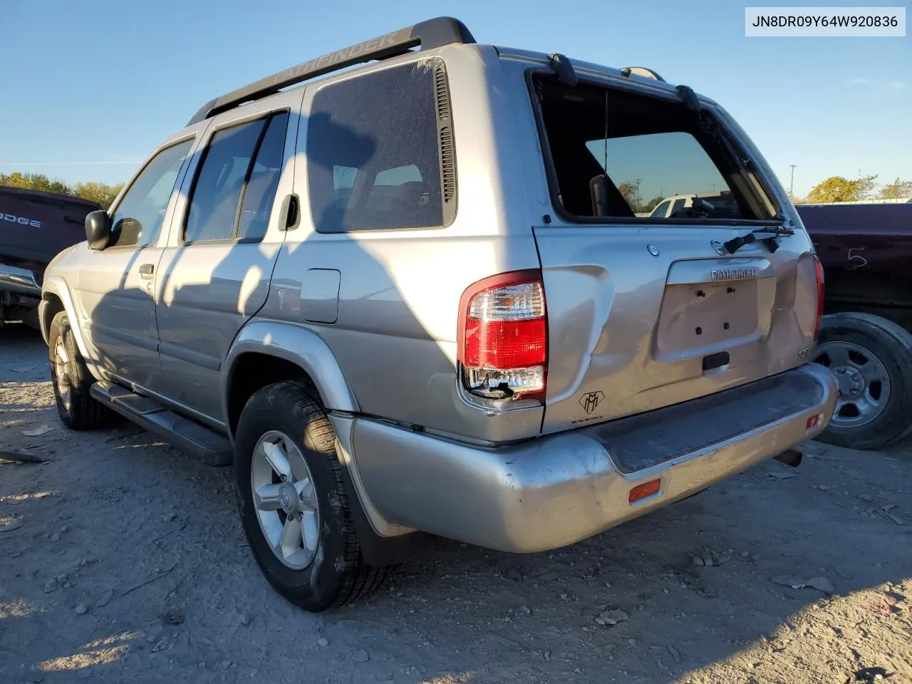 2004 Nissan Pathfinder Le VIN: JN8DR09Y64W920836 Lot: 63871782