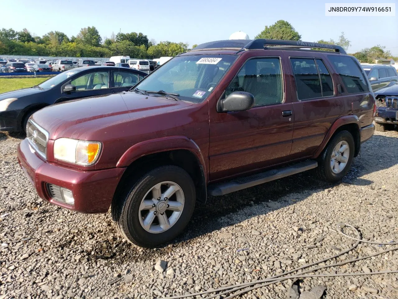 2004 Nissan Pathfinder Le VIN: JN8DR09Y74W916651 Lot: 69954664