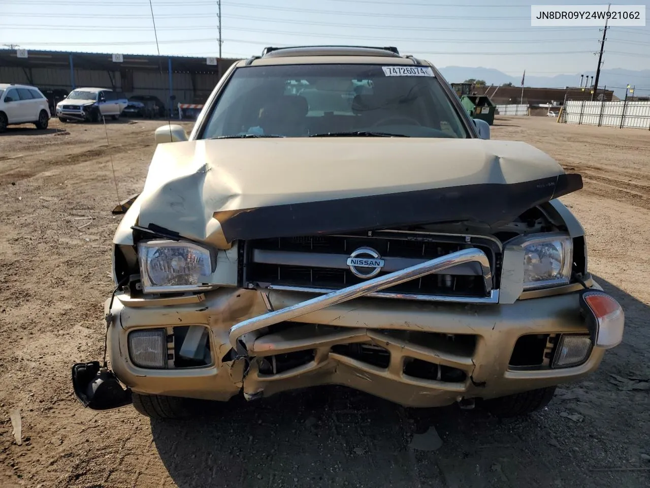 2004 Nissan Pathfinder Le VIN: JN8DR09Y24W921062 Lot: 75488394