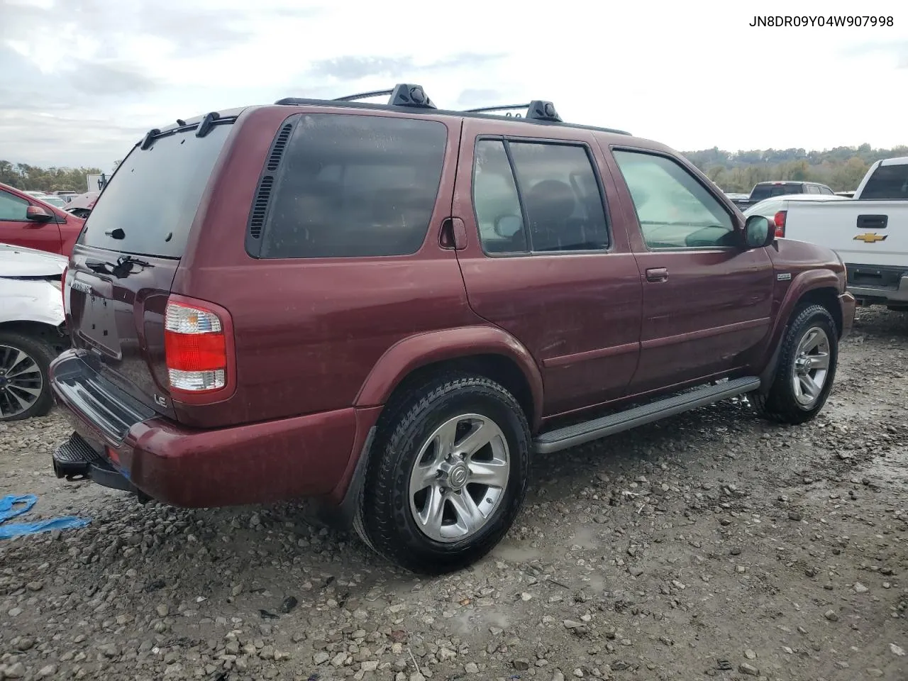 2004 Nissan Pathfinder Le VIN: JN8DR09Y04W907998 Lot: 76934194