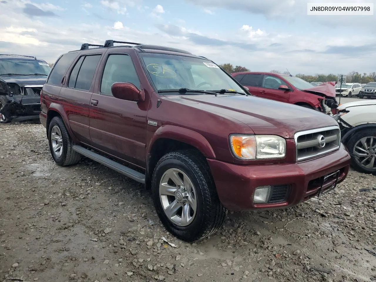 2004 Nissan Pathfinder Le VIN: JN8DR09Y04W907998 Lot: 76934194