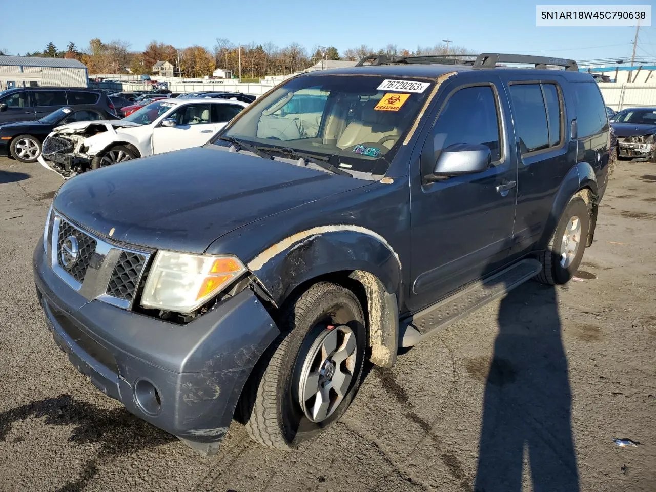 2005 Nissan Pathfinder Le VIN: 5N1AR18W45C790638 Lot: 50450784