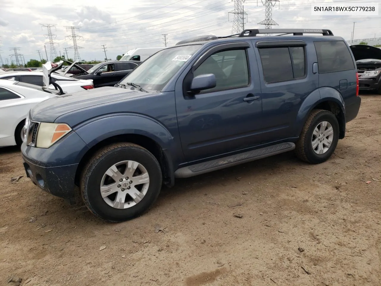 2005 Nissan Pathfinder Le VIN: 5N1AR18WX5C779238 Lot: 54602604