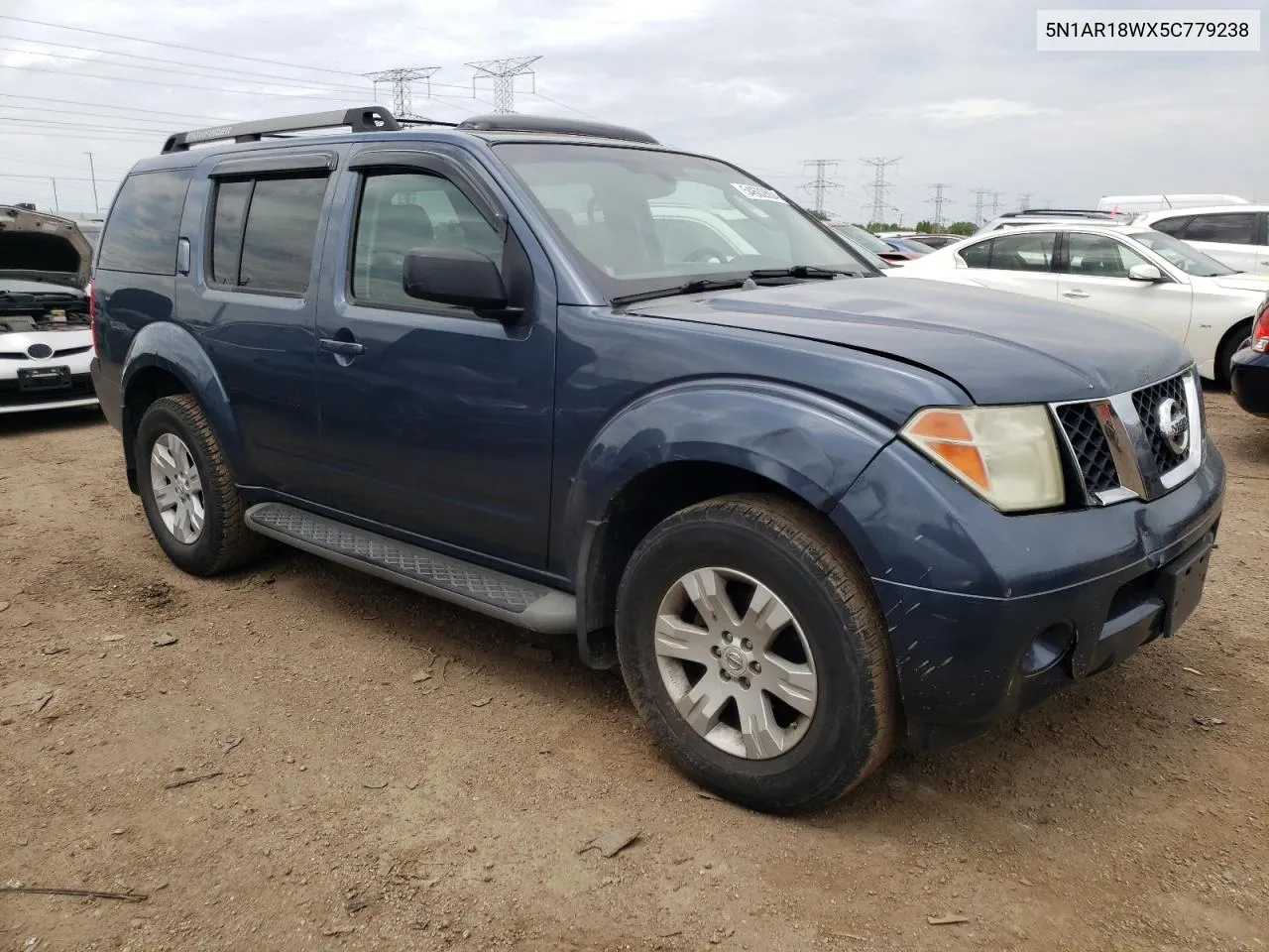 2005 Nissan Pathfinder Le VIN: 5N1AR18WX5C779238 Lot: 54602604