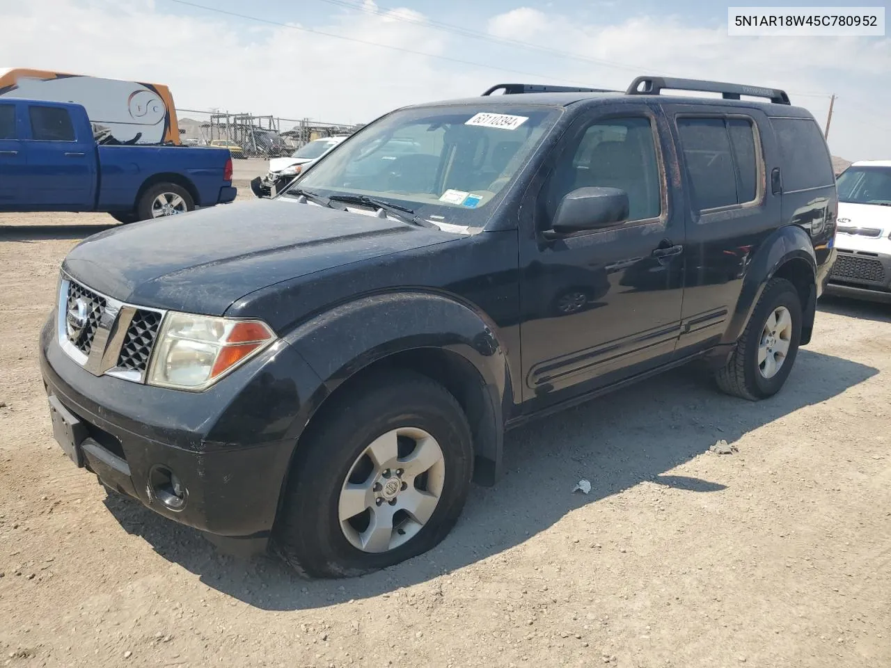 2005 Nissan Pathfinder Le VIN: 5N1AR18W45C780952 Lot: 63110394