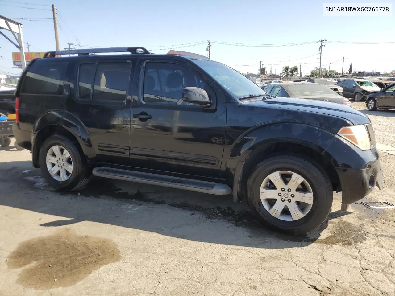 2005 Nissan Pathfinder Le VIN: 5N1AR18WX5C766778 Lot: 63113904