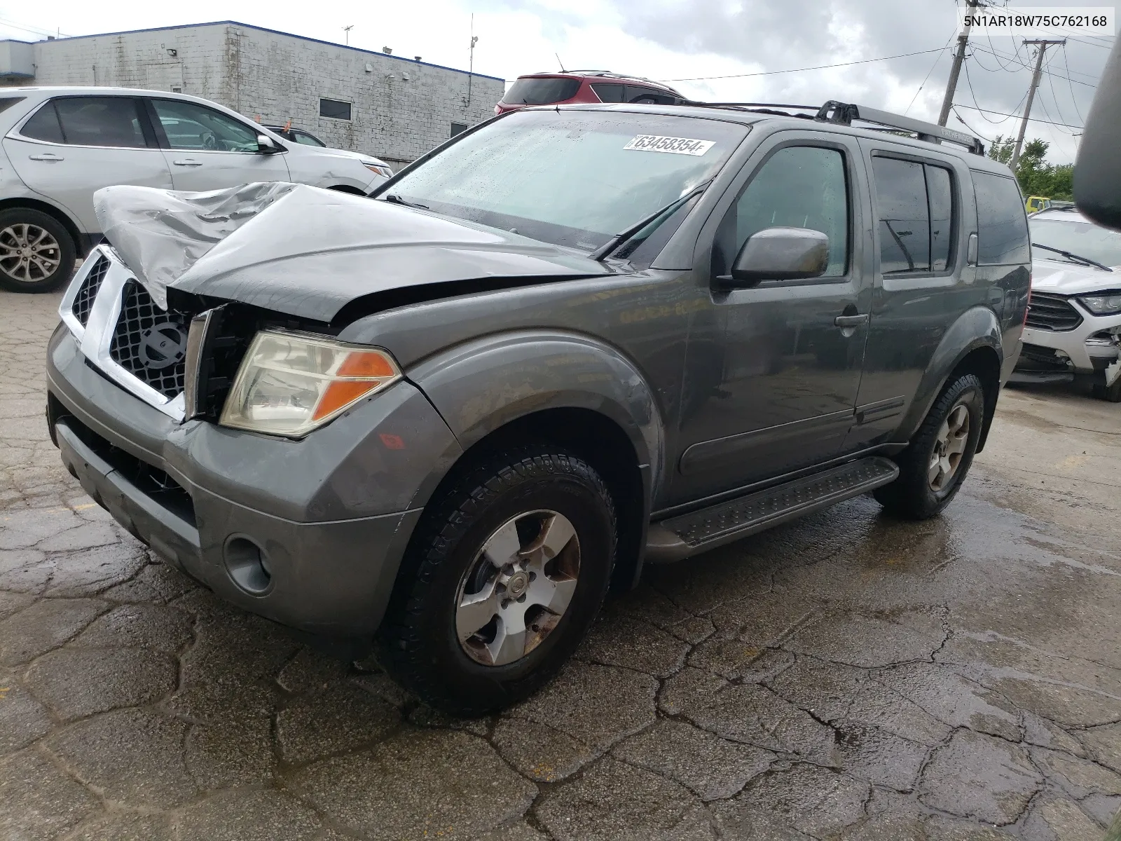 2005 Nissan Pathfinder Le VIN: 5N1AR18W75C762168 Lot: 63458354