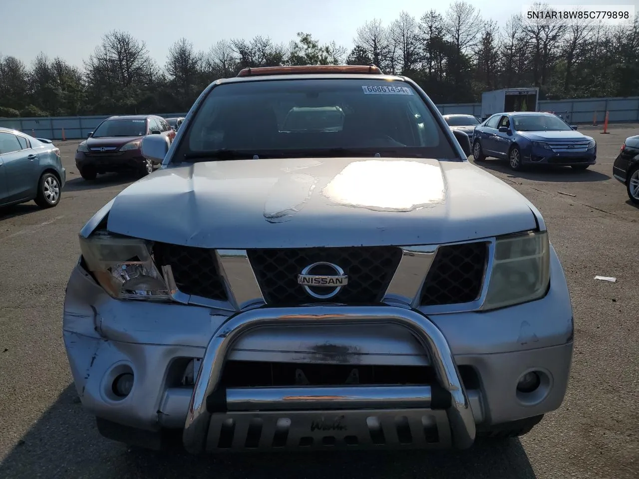 2005 Nissan Pathfinder Le VIN: 5N1AR18W85C779898 Lot: 66861454