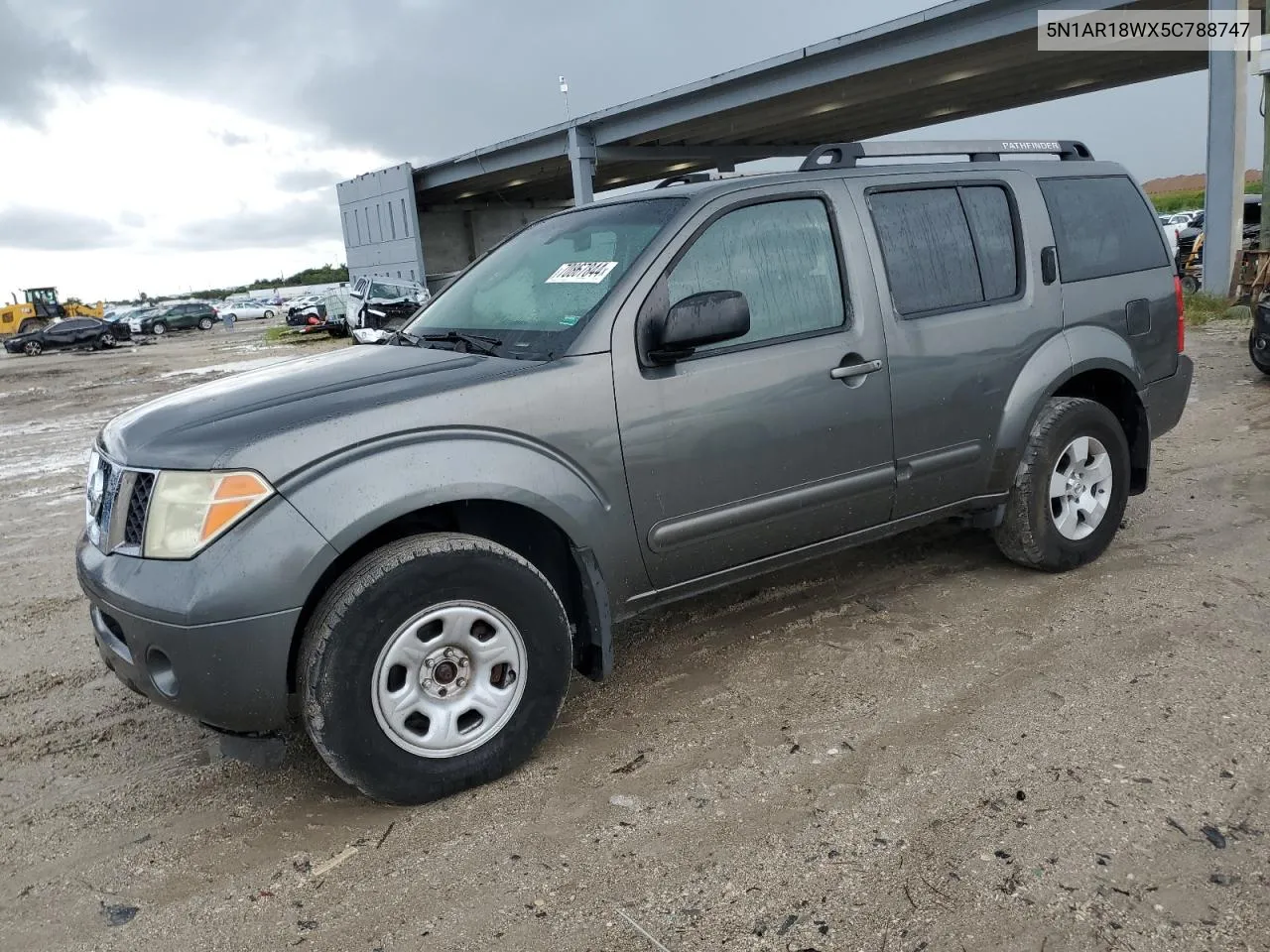 2005 Nissan Pathfinder Le VIN: 5N1AR18WX5C788747 Lot: 70867844