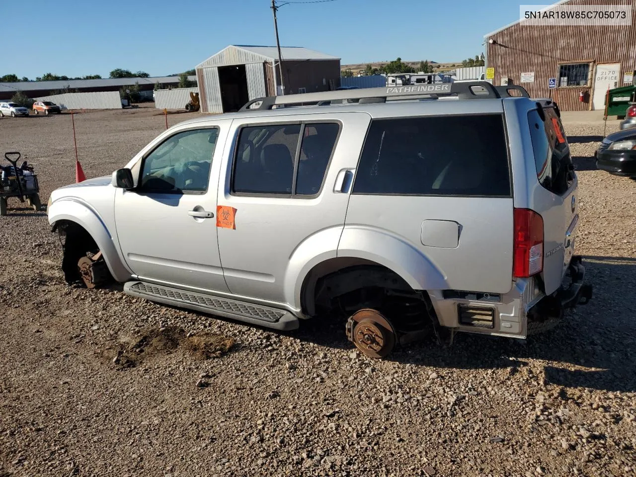 2005 Nissan Pathfinder Le VIN: 5N1AR18W85C705073 Lot: 73202924