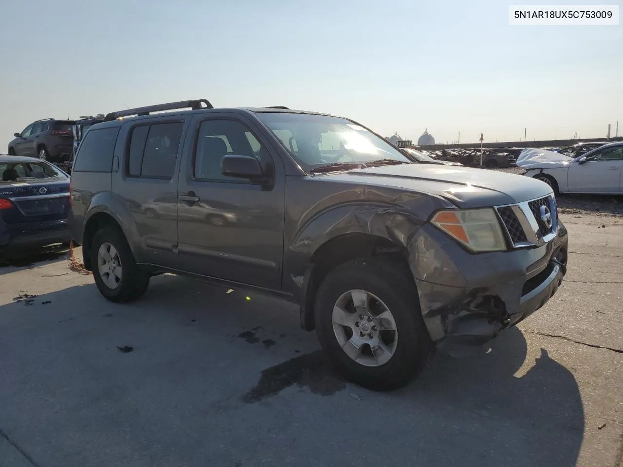 2005 Nissan Pathfinder Le VIN: 5N1AR18UX5C753009 Lot: 75293954