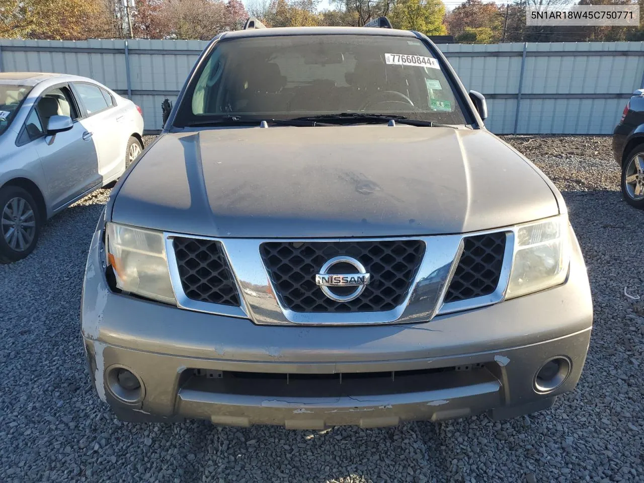 2005 Nissan Pathfinder Le VIN: 5N1AR18W45C750771 Lot: 77660844