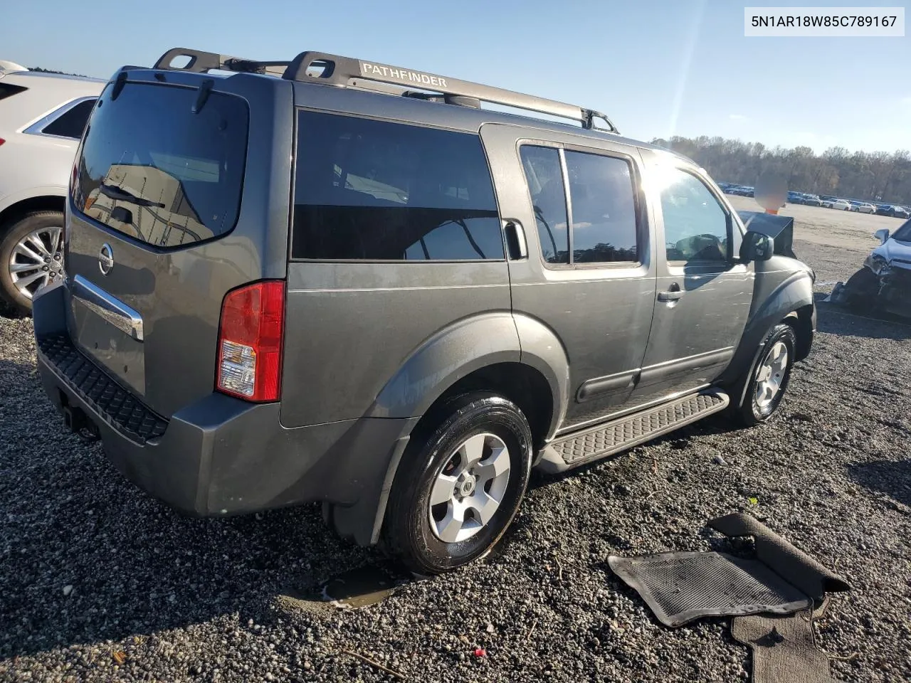 2005 Nissan Pathfinder Le VIN: 5N1AR18W85C789167 Lot: 78500394