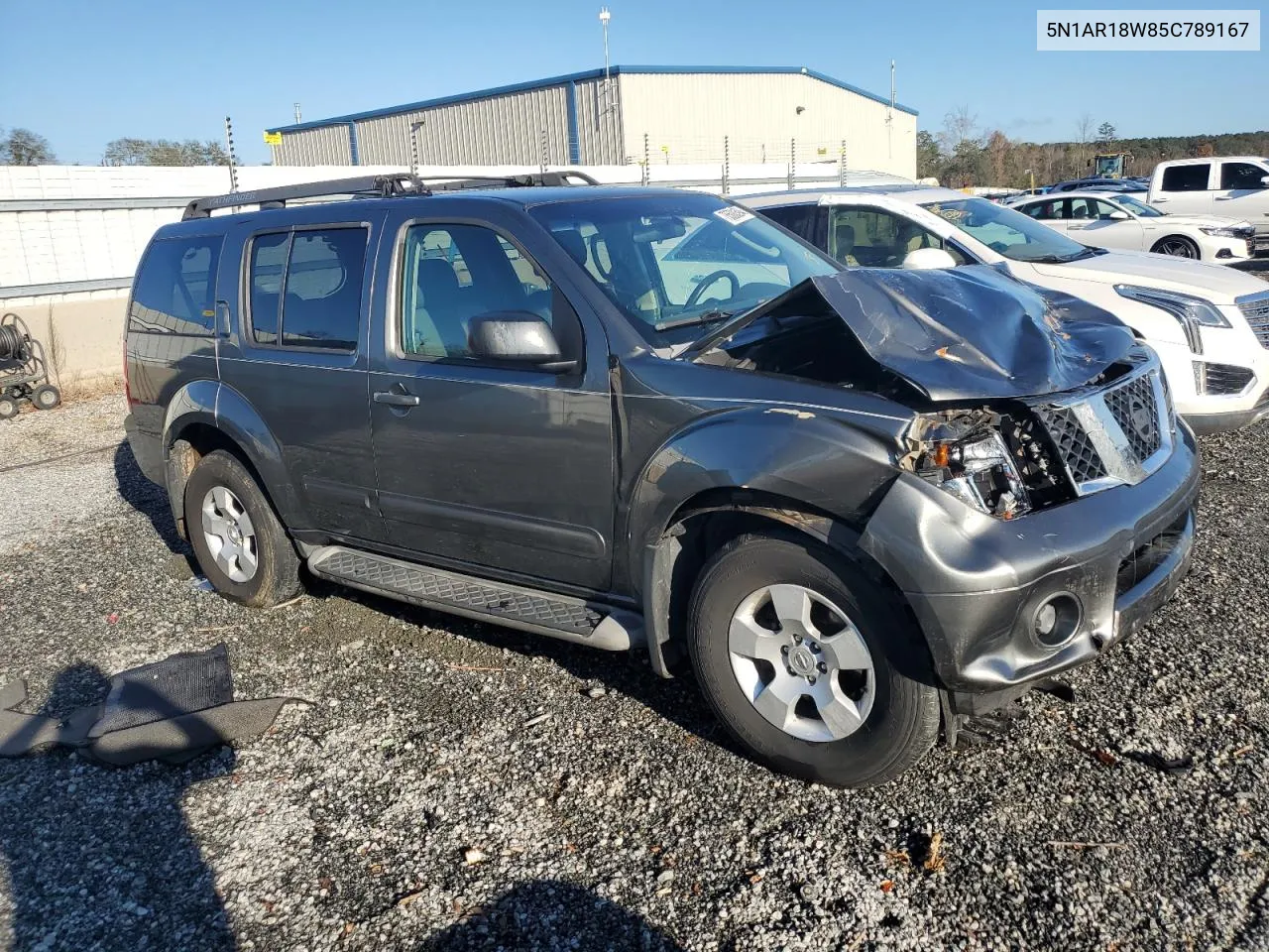 2005 Nissan Pathfinder Le VIN: 5N1AR18W85C789167 Lot: 78500394