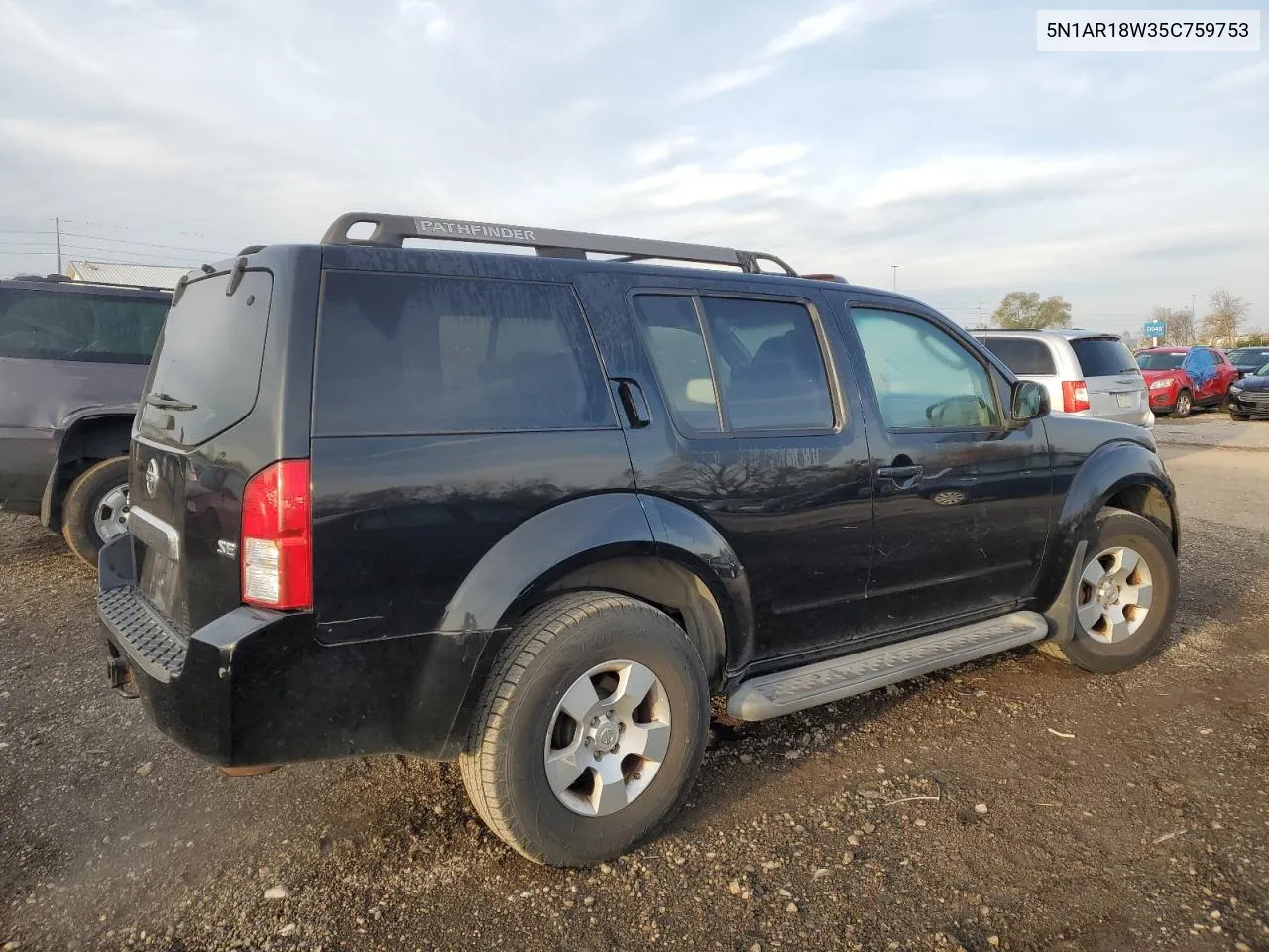 2005 Nissan Pathfinder Le VIN: 5N1AR18W35C759753 Lot: 79301004