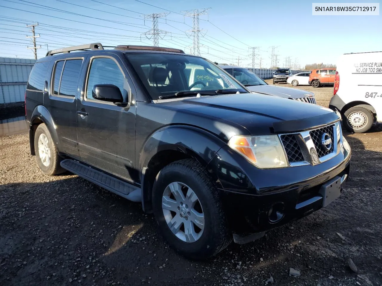 2005 Nissan Pathfinder Le VIN: 5N1AR18W35C712917 Lot: 79893234