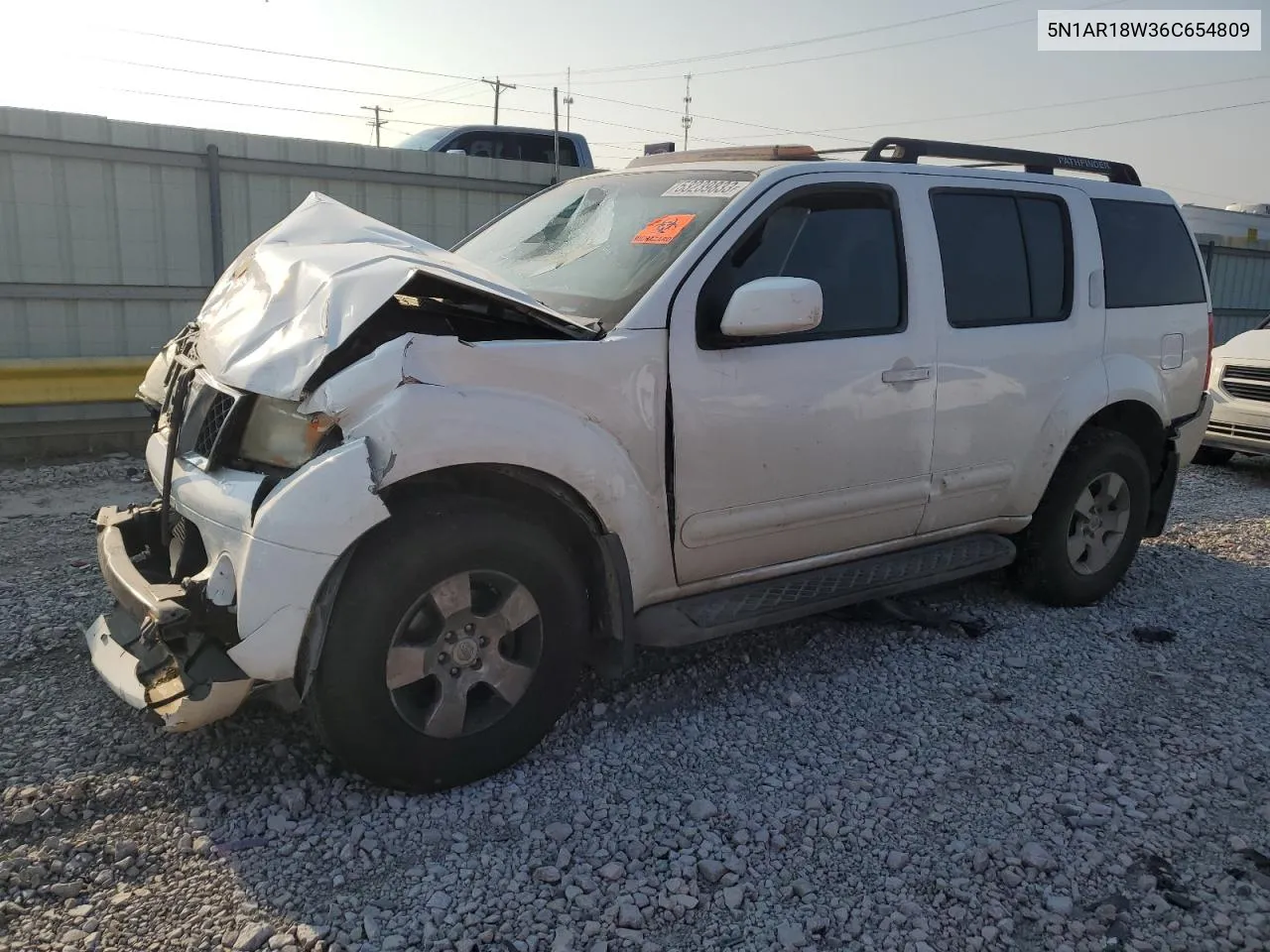 2006 Nissan Pathfinder Le VIN: 5N1AR18W36C654809 Lot: 53239833