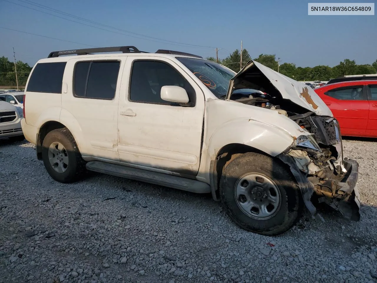 2006 Nissan Pathfinder Le VIN: 5N1AR18W36C654809 Lot: 53239833