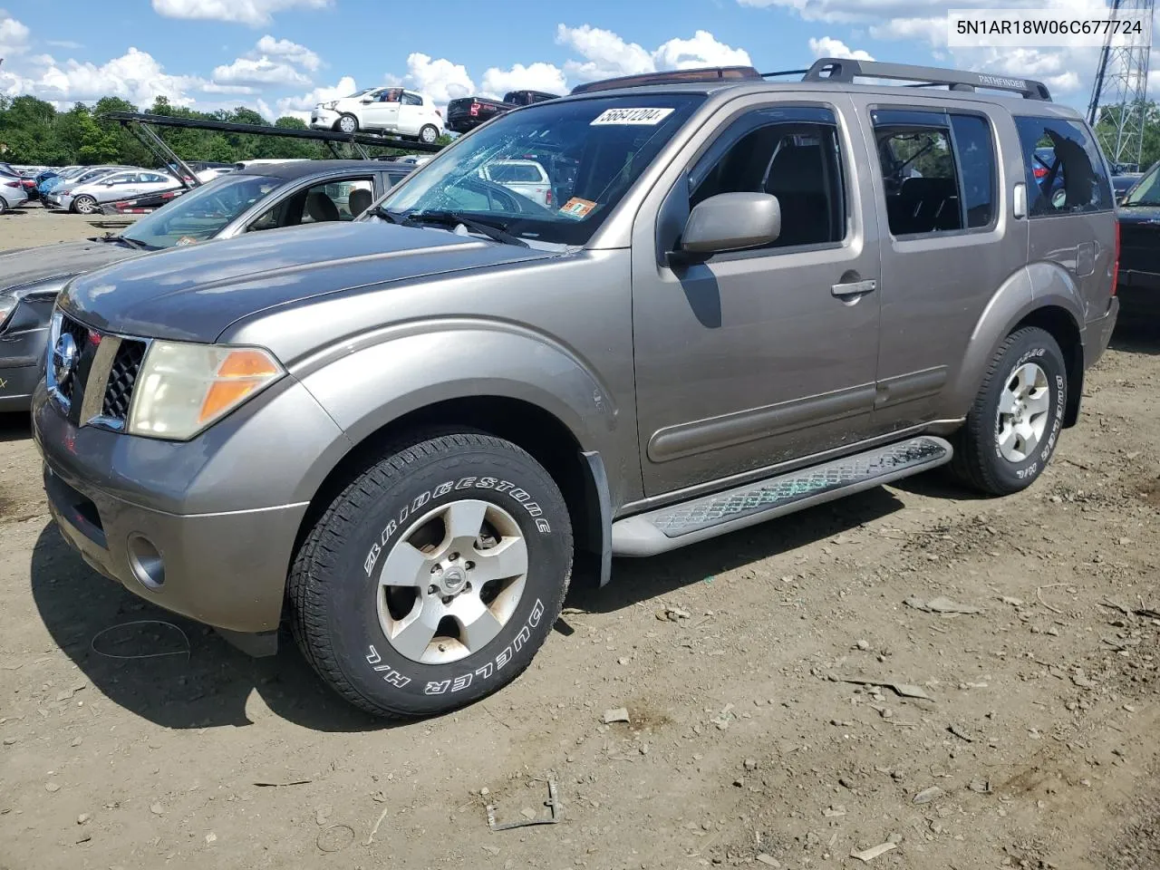 2006 Nissan Pathfinder Le VIN: 5N1AR18W06C677724 Lot: 56641204