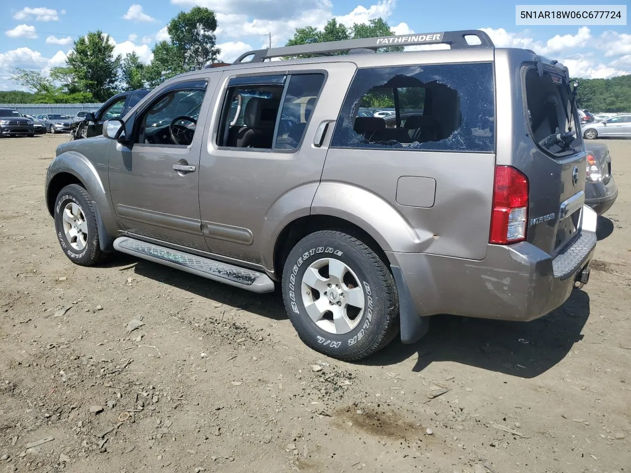 2006 Nissan Pathfinder Le VIN: 5N1AR18W06C677724 Lot: 56641204