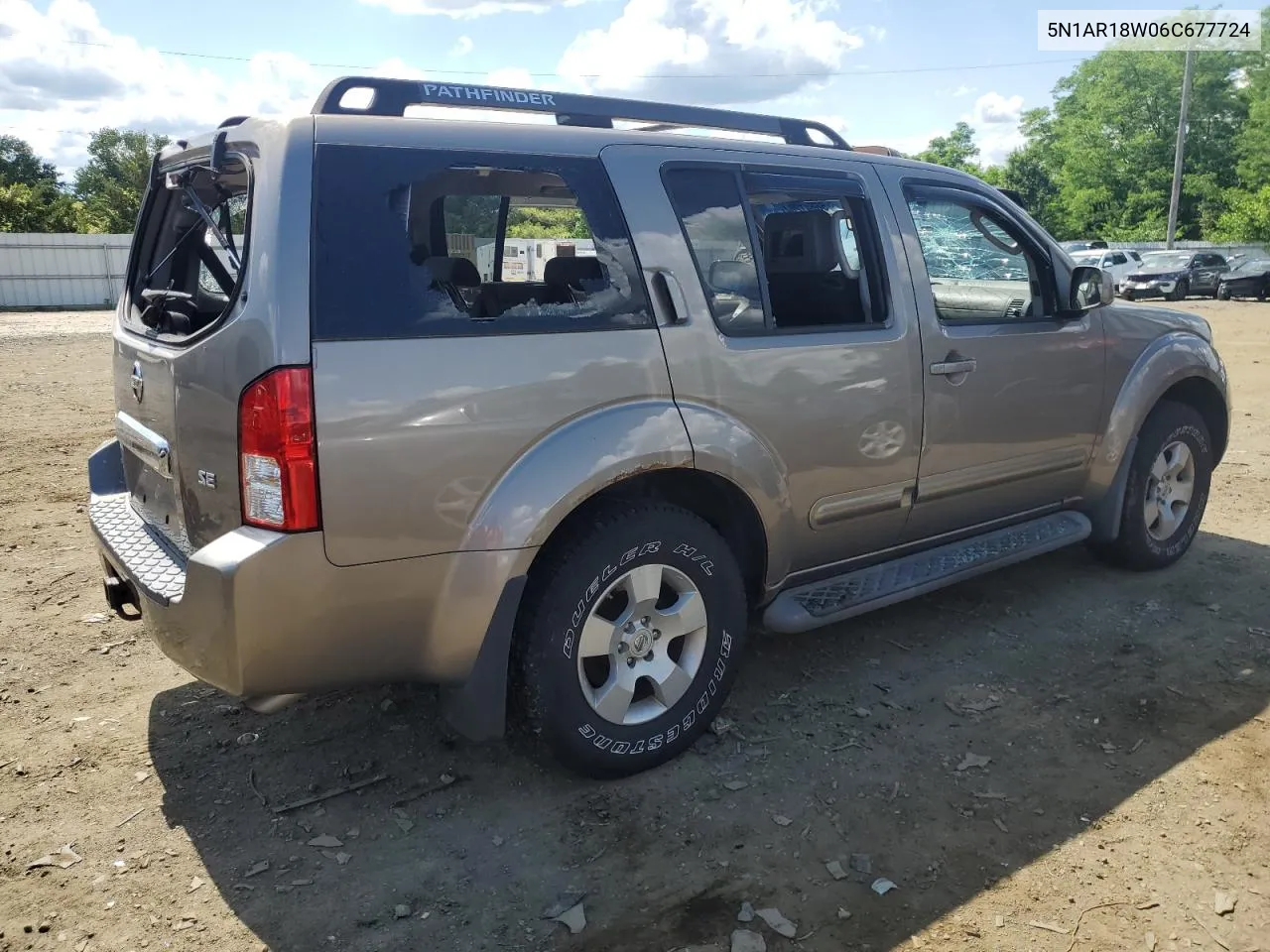 2006 Nissan Pathfinder Le VIN: 5N1AR18W06C677724 Lot: 56641204