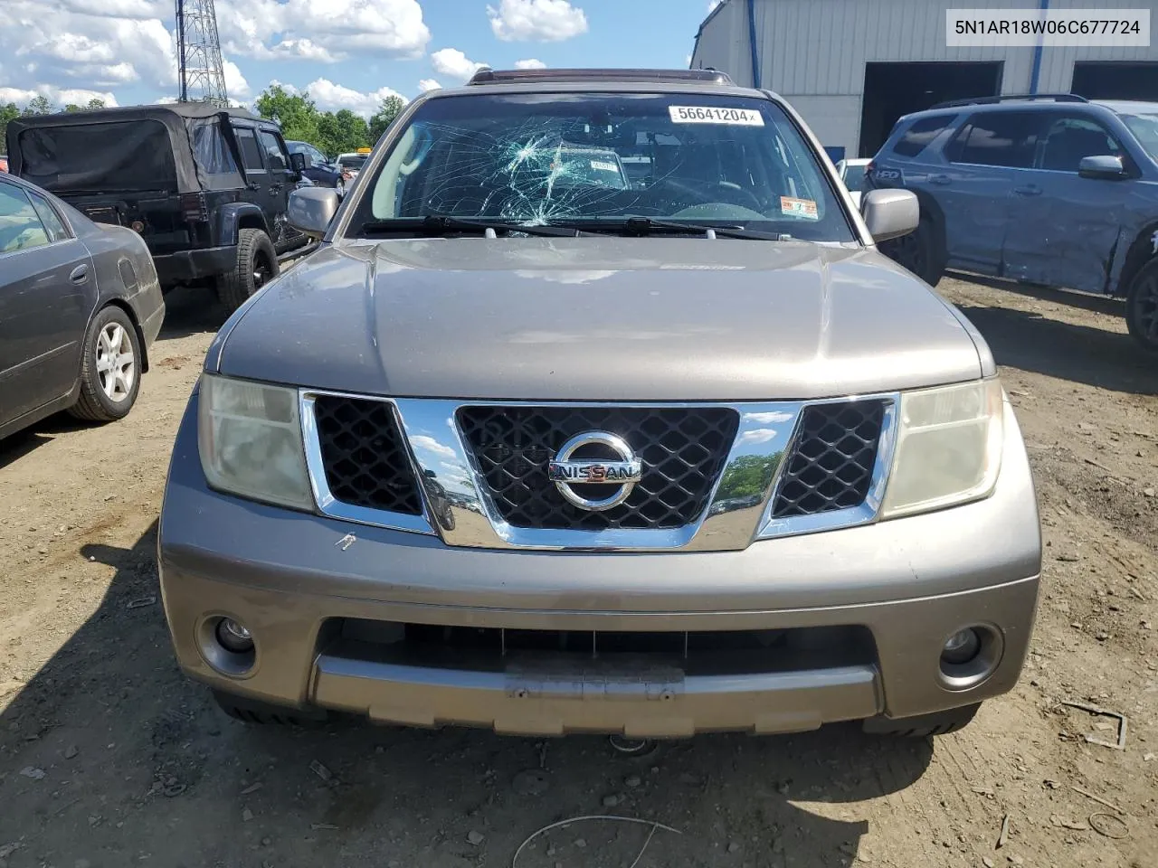 2006 Nissan Pathfinder Le VIN: 5N1AR18W06C677724 Lot: 56641204