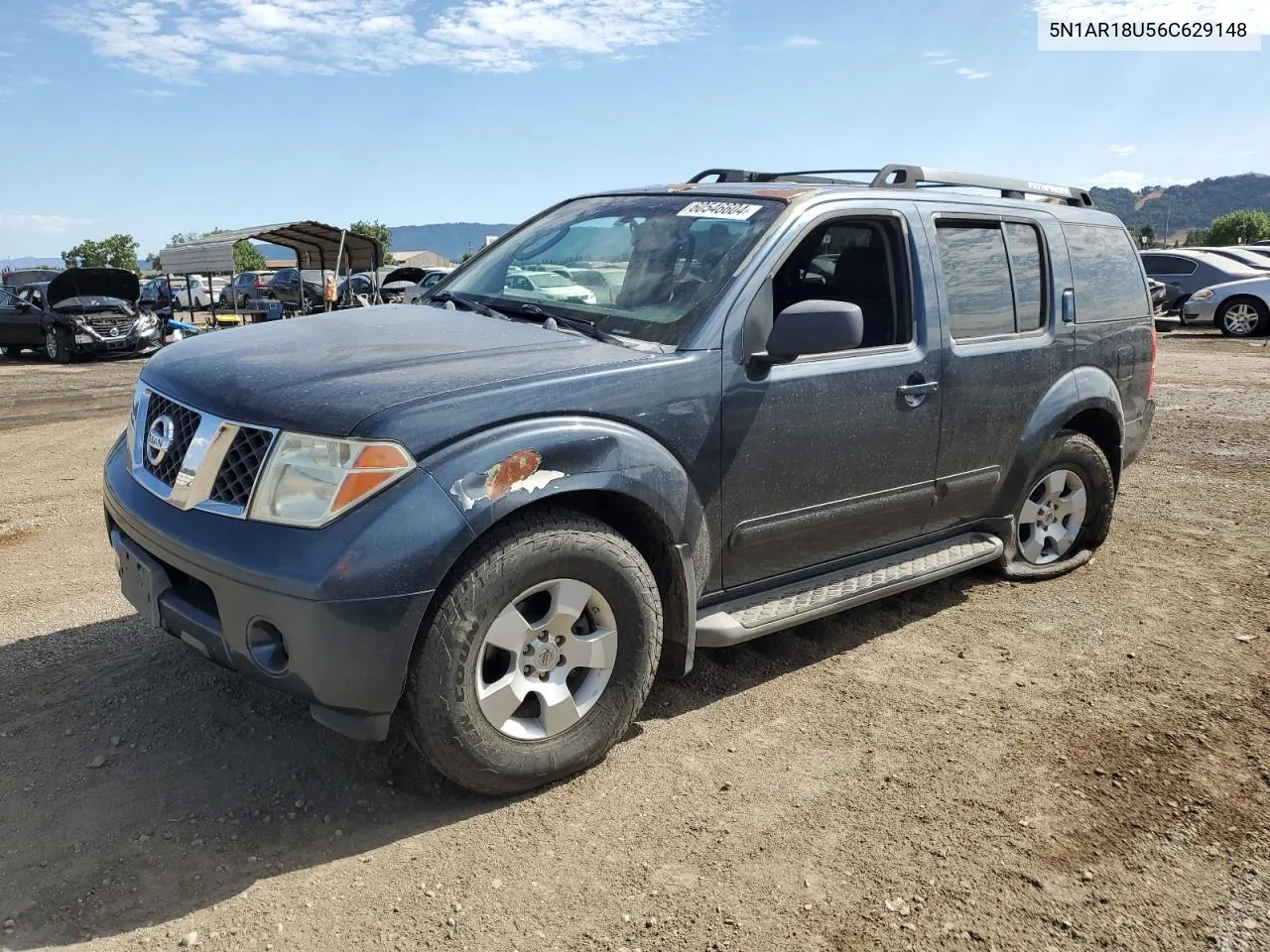 2006 Nissan Pathfinder Le VIN: 5N1AR18U56C629148 Lot: 60546604