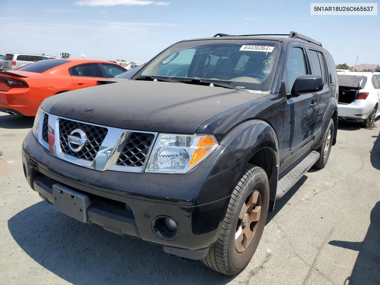 2006 Nissan Pathfinder Le VIN: 5N1AR18U26C665637 Lot: 64436364