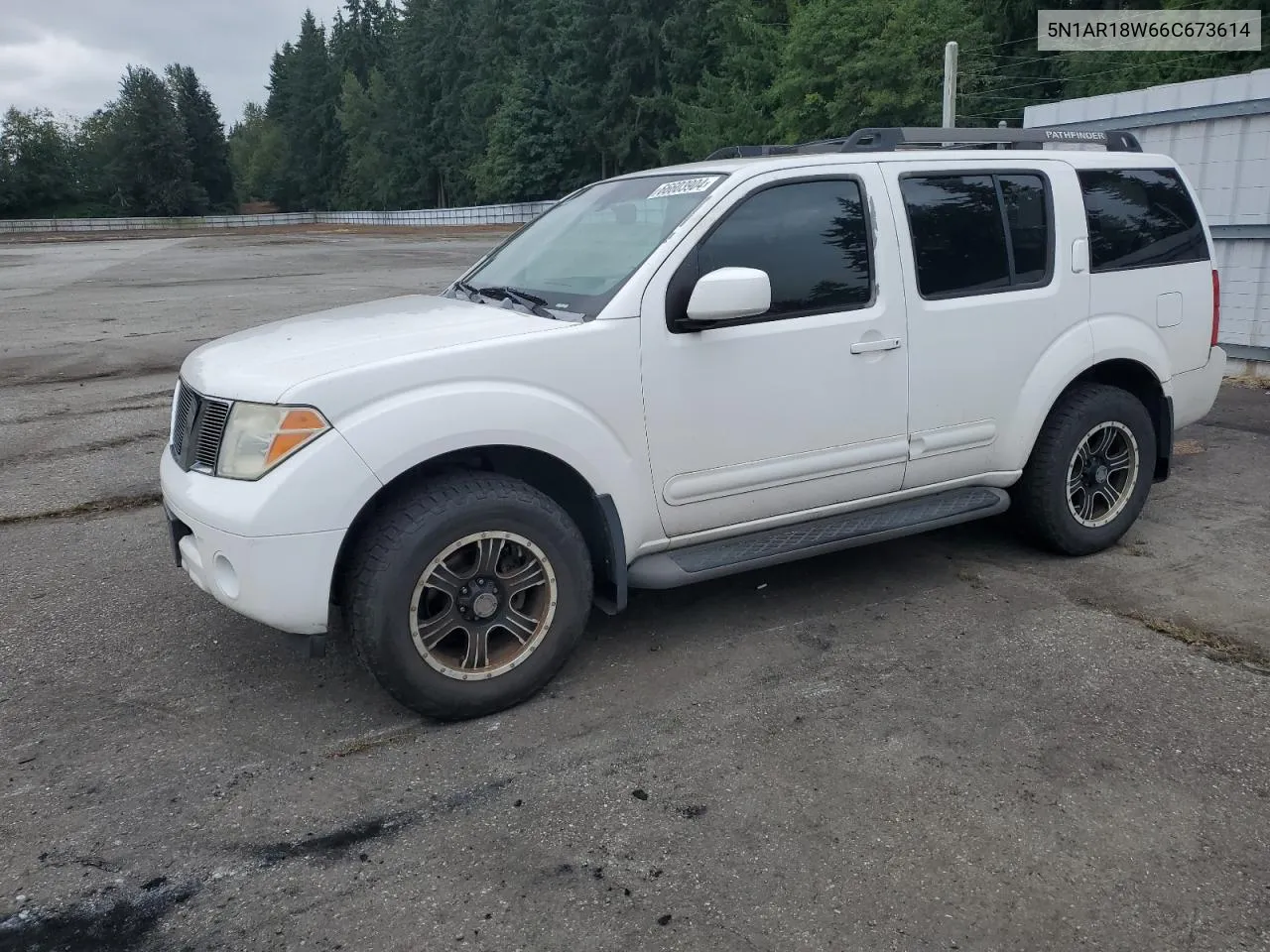 2006 Nissan Pathfinder Le VIN: 5N1AR18W66C673614 Lot: 66603904