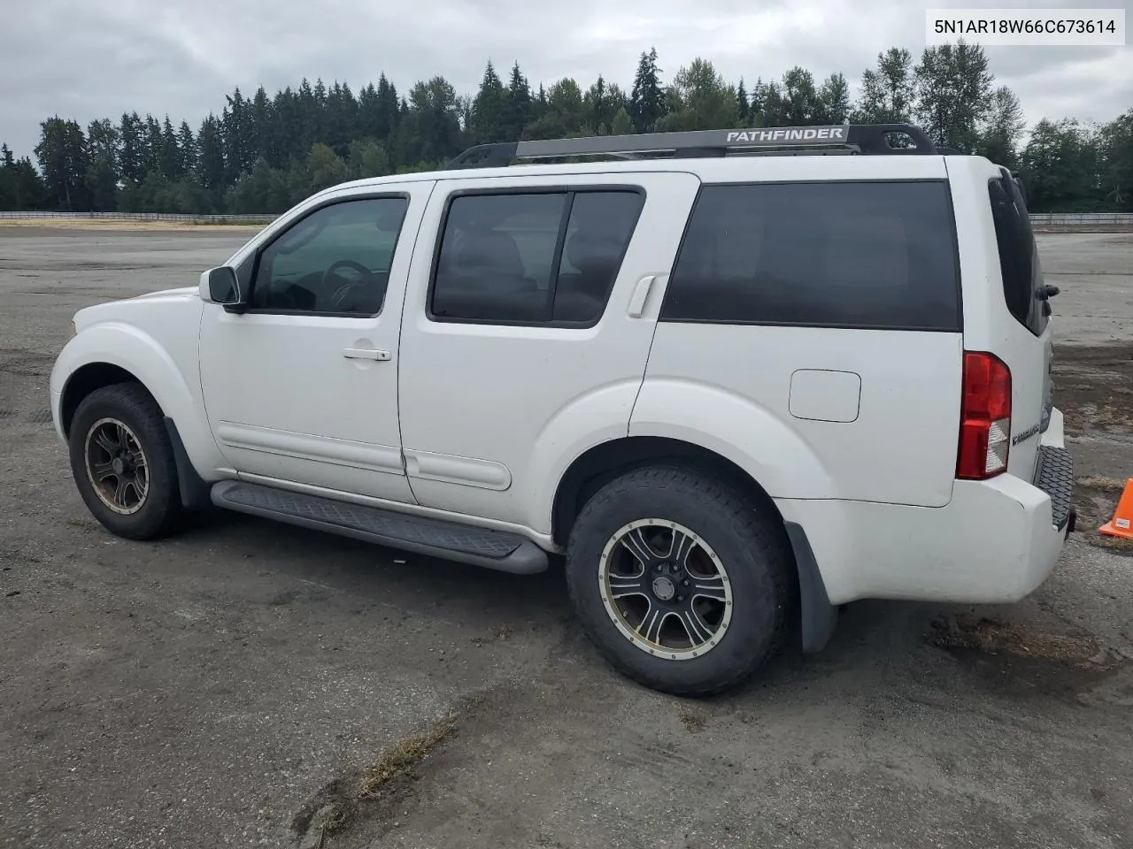 2006 Nissan Pathfinder Le VIN: 5N1AR18W66C673614 Lot: 66603904