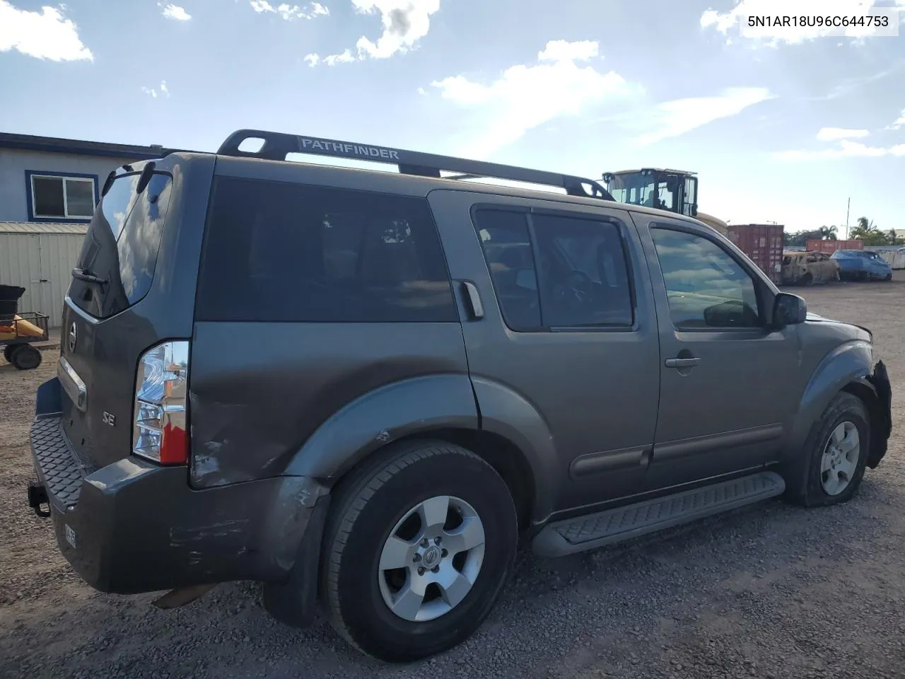 2006 Nissan Pathfinder Le VIN: 5N1AR18U96C644753 Lot: 67169784