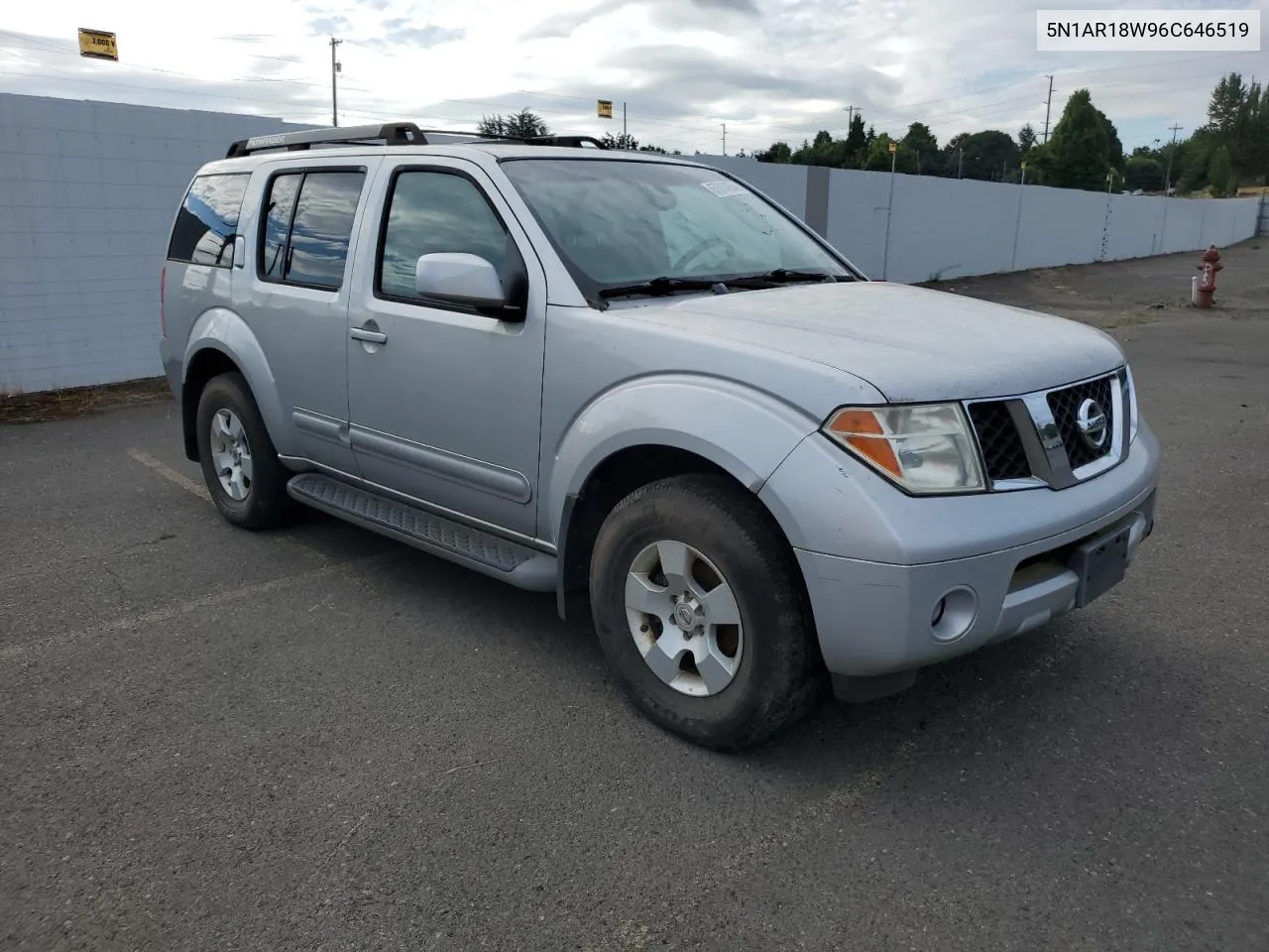 2006 Nissan Pathfinder Le VIN: 5N1AR18W96C646519 Lot: 67614854