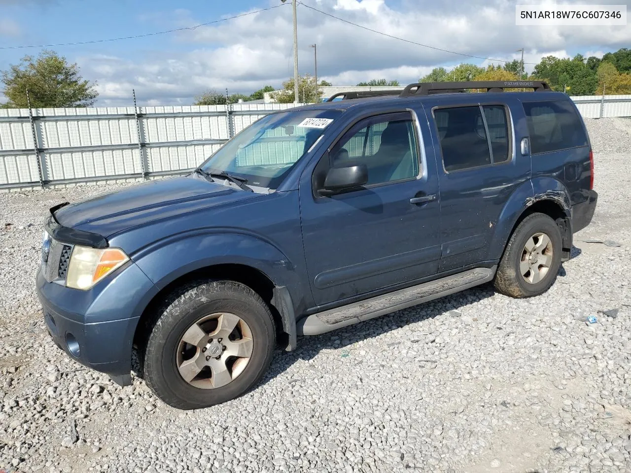 2006 Nissan Pathfinder Le VIN: 5N1AR18W76C607346 Lot: 68147224