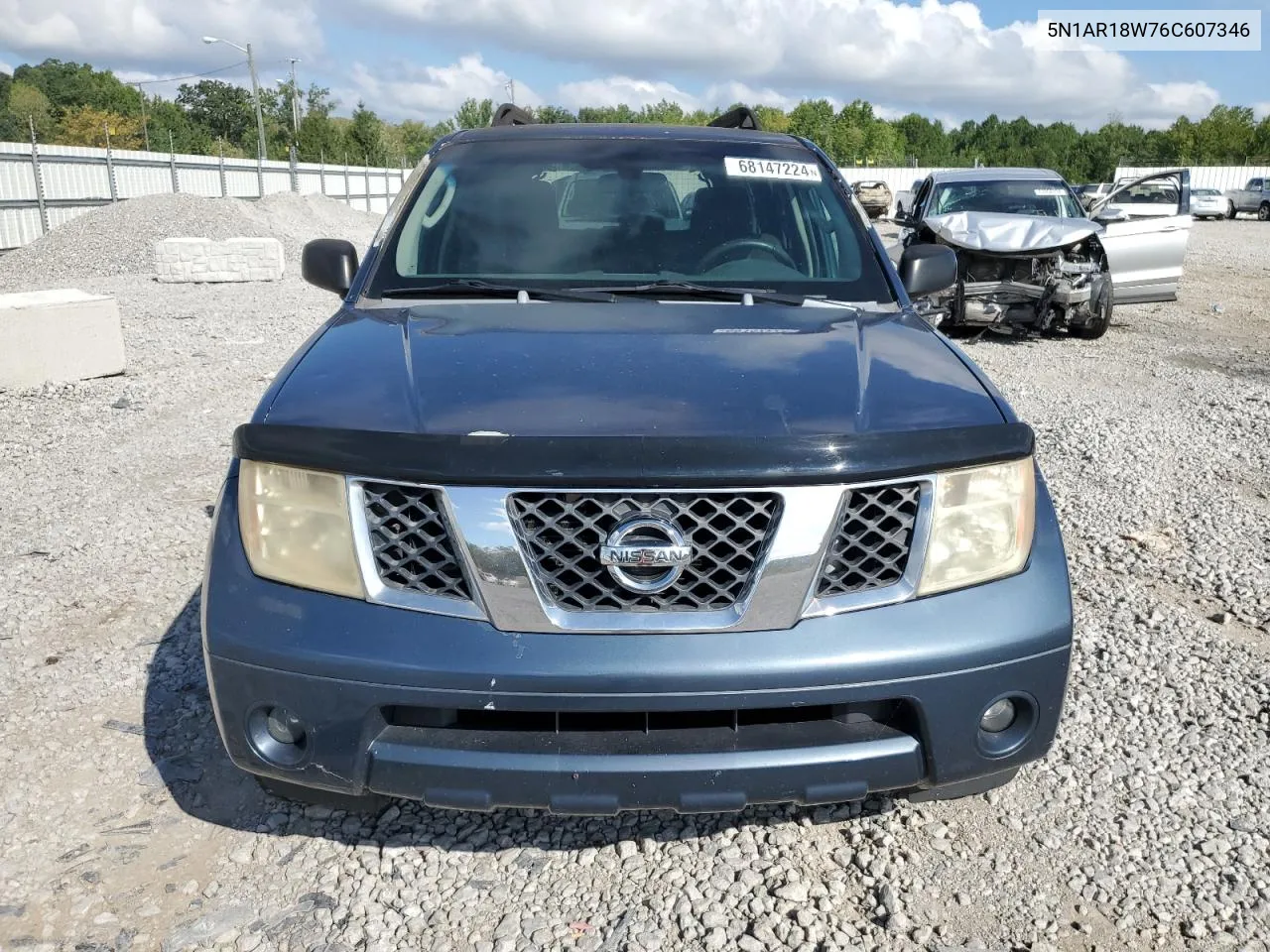 2006 Nissan Pathfinder Le VIN: 5N1AR18W76C607346 Lot: 68147224