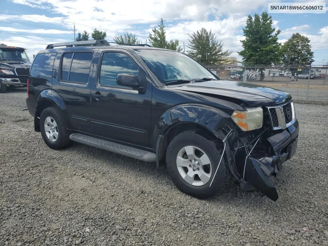 2006 Nissan Pathfinder Le VIN: 5N1AR18W66C606012 Lot: 68293394