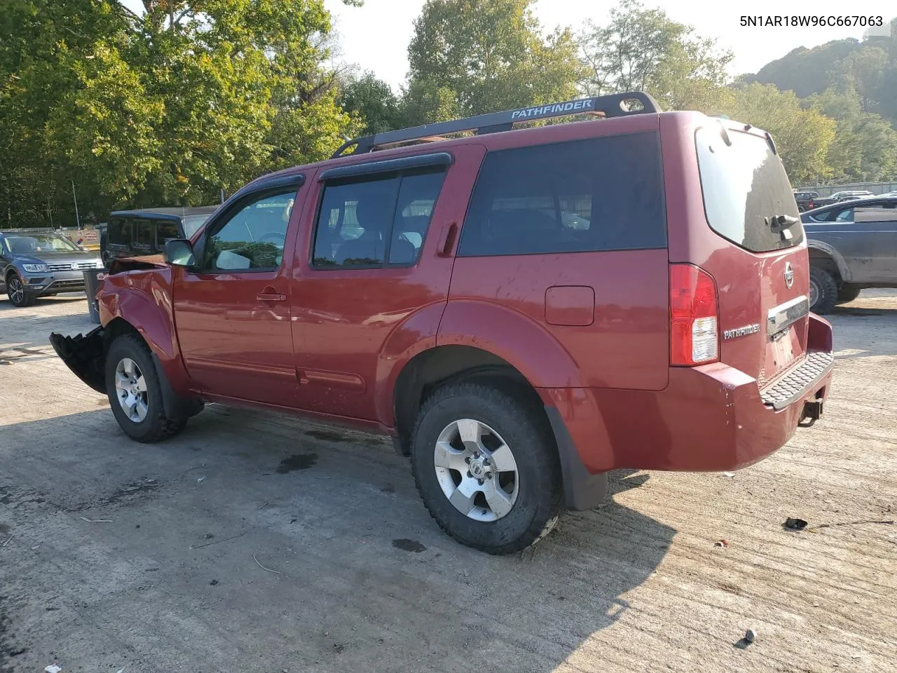 2006 Nissan Pathfinder Le VIN: 5N1AR18W96C667063 Lot: 71005534