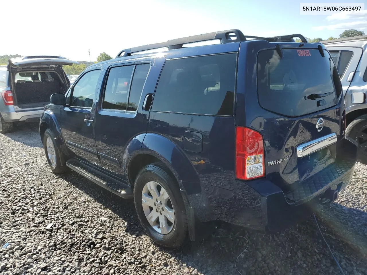 2006 Nissan Pathfinder Le VIN: 5N1AR18W06C663497 Lot: 71113614