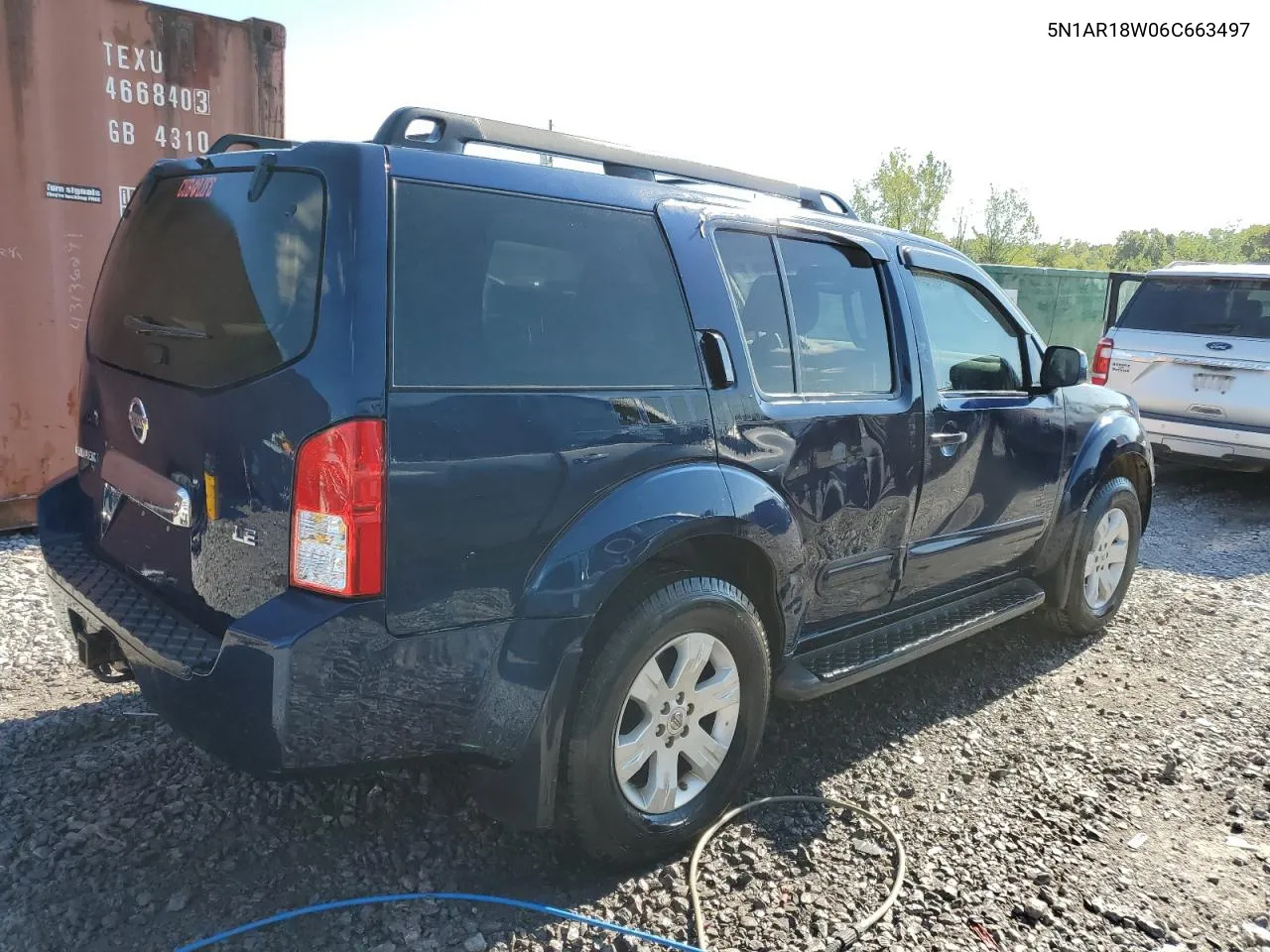 2006 Nissan Pathfinder Le VIN: 5N1AR18W06C663497 Lot: 71113614