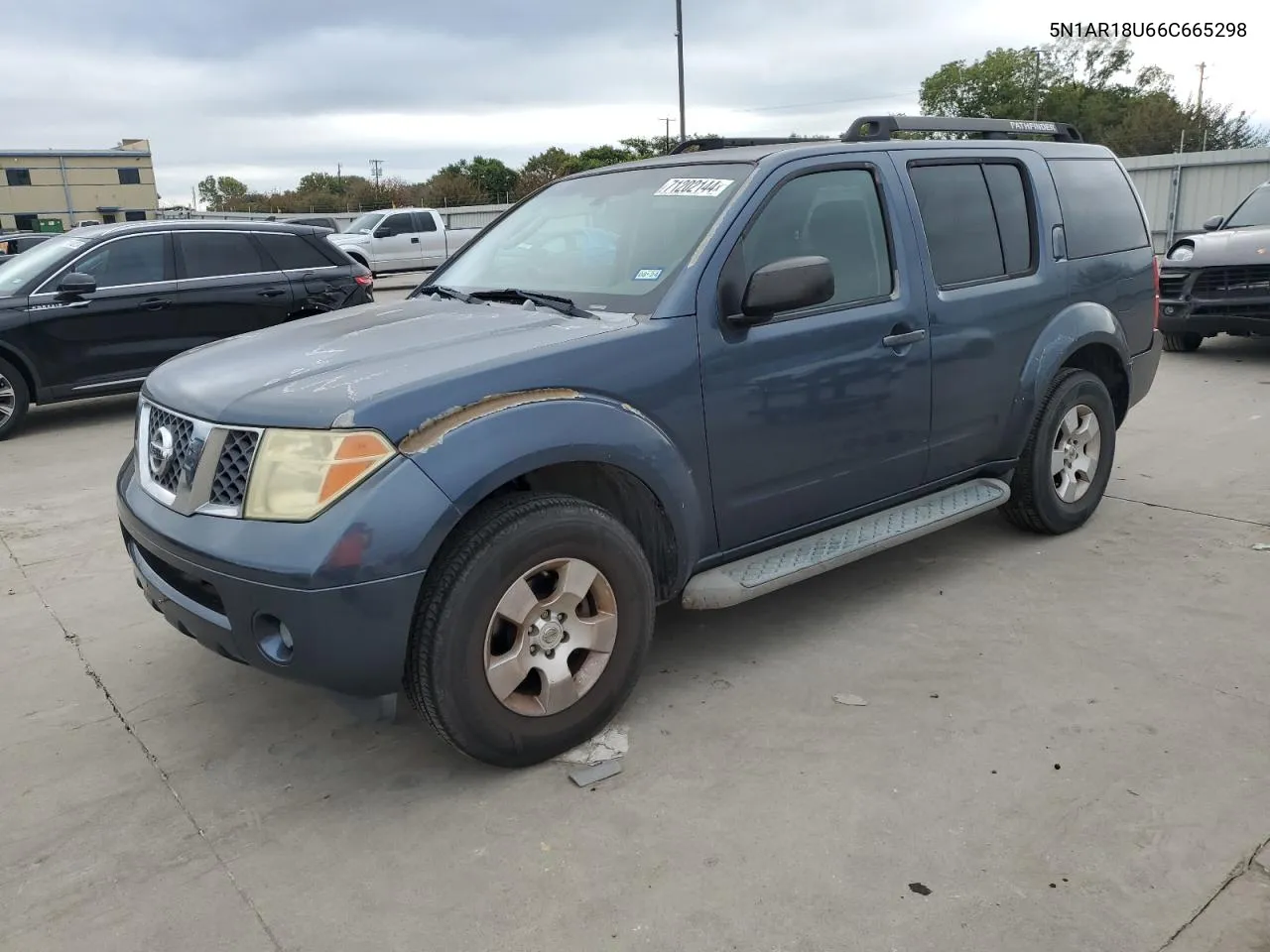 2006 Nissan Pathfinder Le VIN: 5N1AR18U66C665298 Lot: 71202144