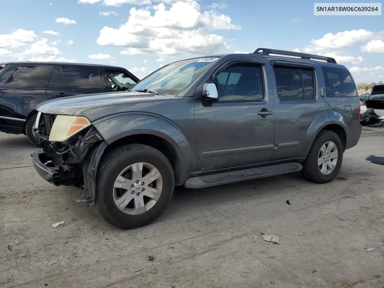 2006 Nissan Pathfinder Le VIN: 5N1AR18W06C639264 Lot: 71792394