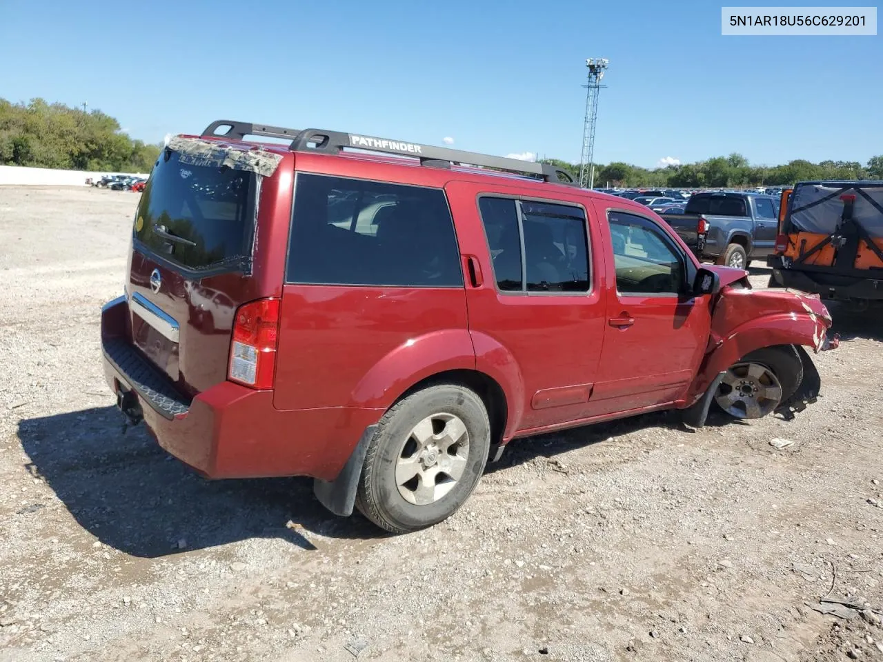 2006 Nissan Pathfinder Le VIN: 5N1AR18U56C629201 Lot: 72576604