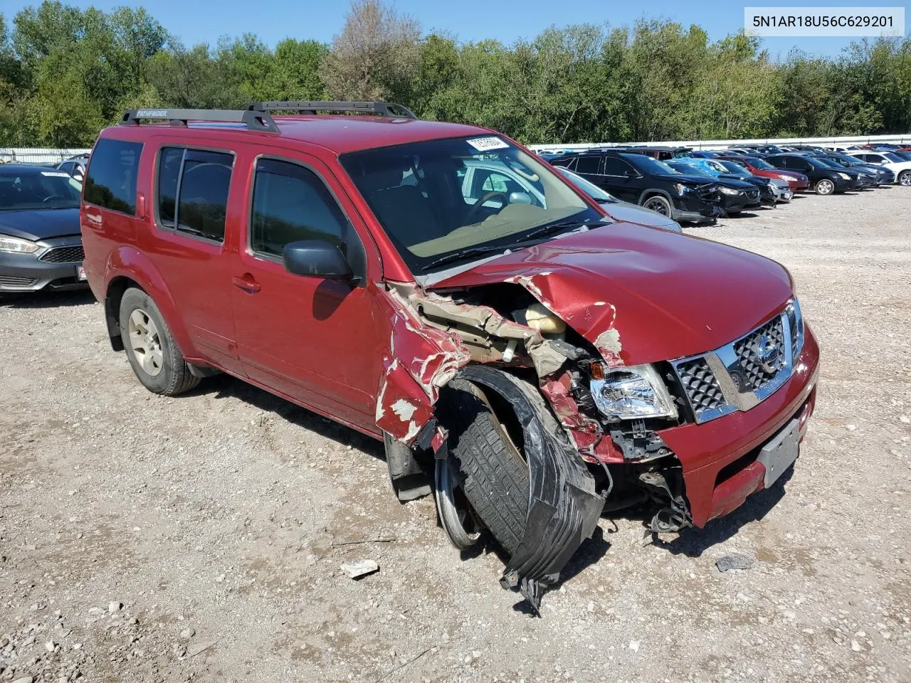 2006 Nissan Pathfinder Le VIN: 5N1AR18U56C629201 Lot: 72576604