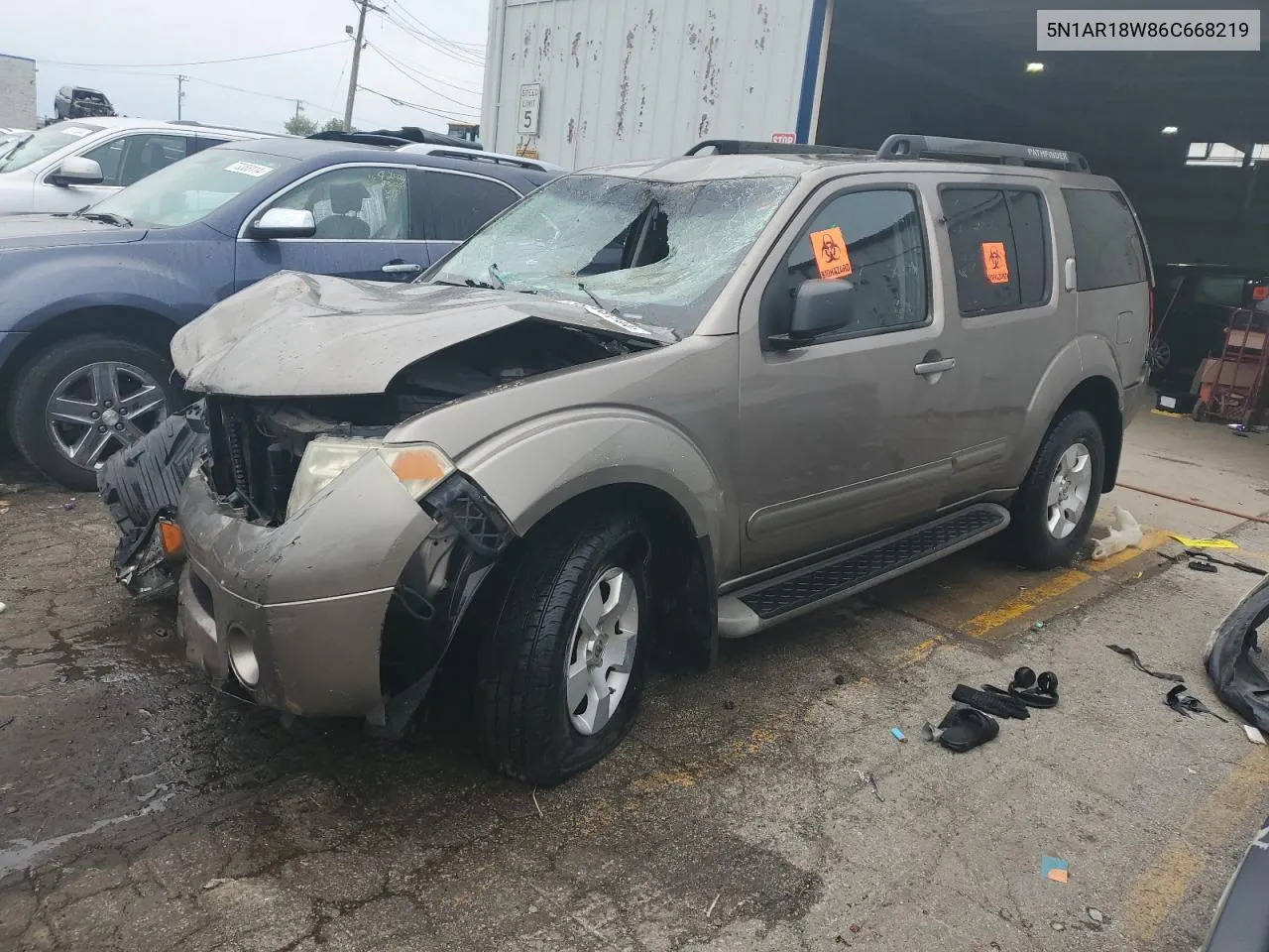 2006 Nissan Pathfinder Le VIN: 5N1AR18W86C668219 Lot: 73358744