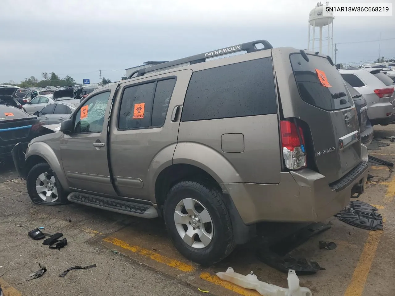 2006 Nissan Pathfinder Le VIN: 5N1AR18W86C668219 Lot: 73358744