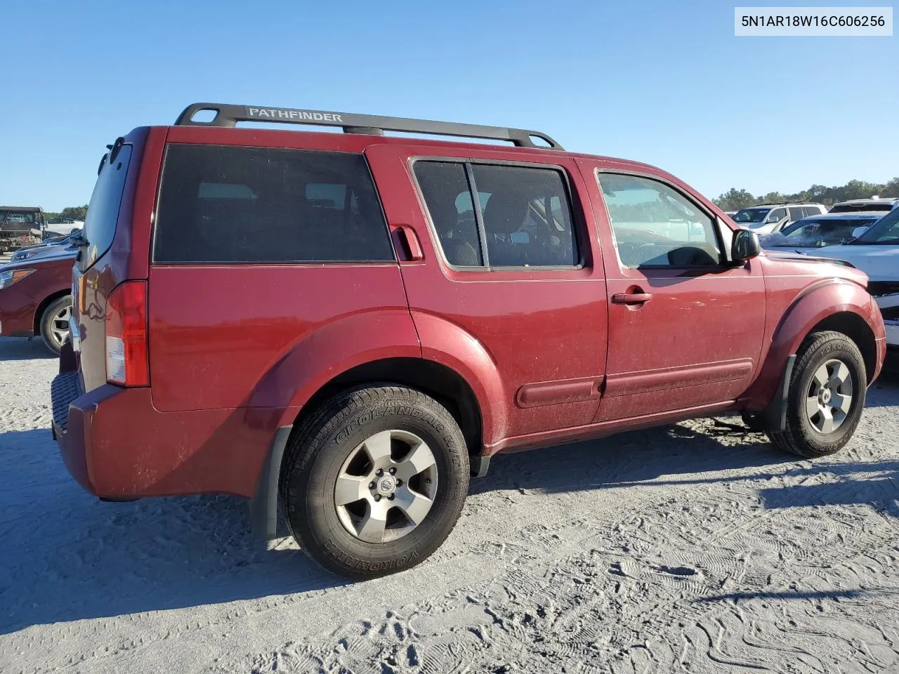 2006 Nissan Pathfinder Le VIN: 5N1AR18W16C606256 Lot: 73560664